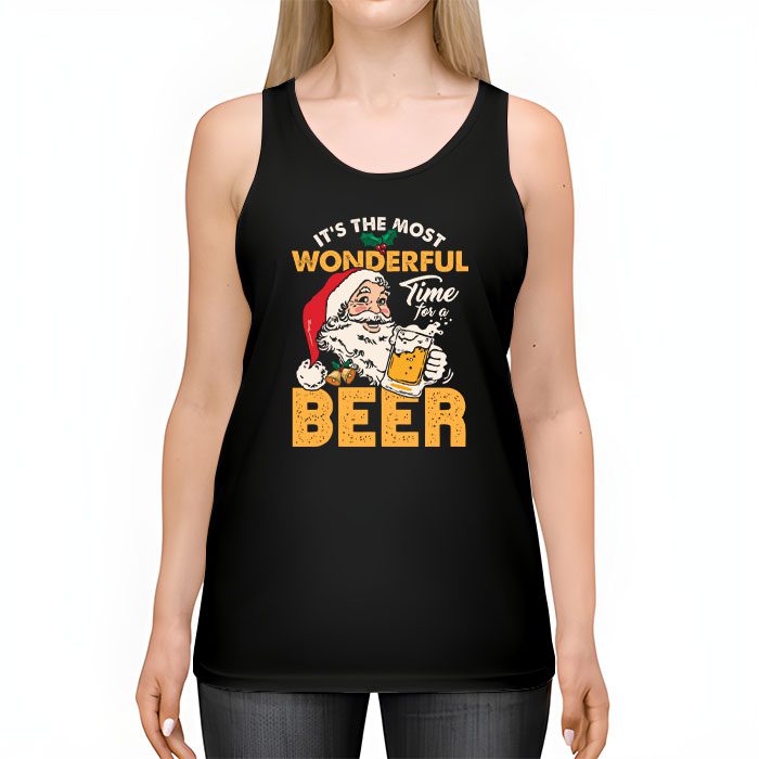 Its-The-Most-Wonderful-Time-For-A-Beer-Santa-Hat-Christmas-Tank-Top-2 Its The Most Wonderful Time For A Beer Santa Hat Christmas Tank Top 2 1