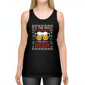 It's The Most Wonderful Time For A Beer Santa Hat Christmas Tank Top 2 Its The Most Wonderful Time For A Beer Santa Hat Christmas Tank Top 2 4
