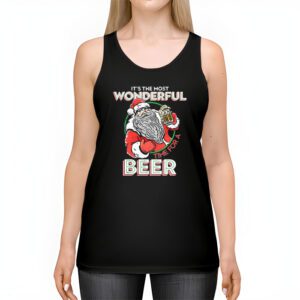 It's The Most Wonderful Time For A Beer Santa Hat Christmas Tank Top 2 Its The Most Wonderful Time For A Beer Santa Hat Christmas Tank Top 2 5