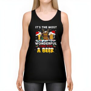 It's The Most Wonderful Time For A Beer Santa Hat Christmas Tank Top 2 Its The Most Wonderful Time For A Beer Santa Hat Christmas Tank Top 2 6