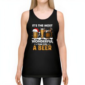 It's The Most Wonderful Time For A Beer Santa Hat Christmas Tank Top 2 Its The Most Wonderful Time For A Beer Santa Hat Christmas Tank Top 2 7