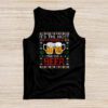 It's The Most Wonderful Time For A Beer Santa Hat Christmas Tank Top