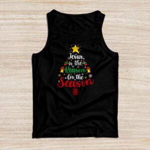 Jesus is The Reason for The Season Christian Faith Christmas Tank Top