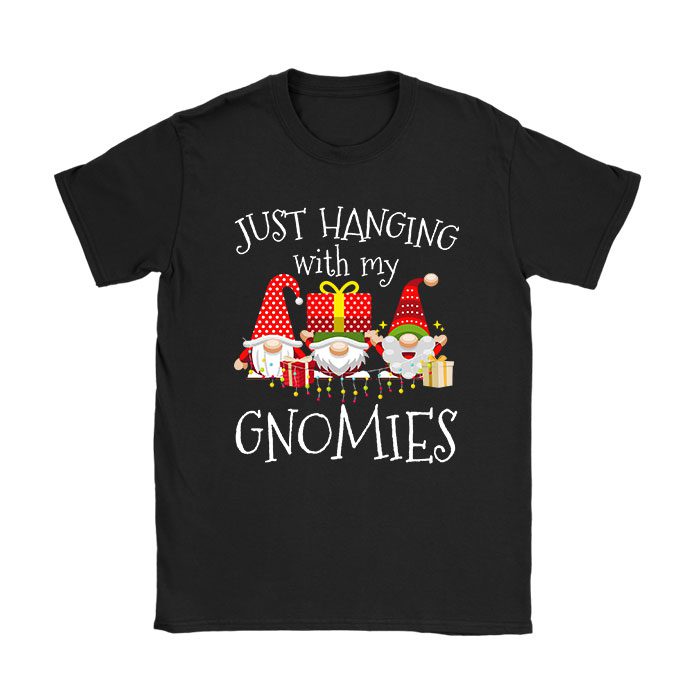 Just-Hanging-With-My-Gnomies-Pajama-Cute-Gnome-Christmas-T-Shirt Just Hanging With My Gnomies Pajama Cute Gnome Christmas T-Shirt