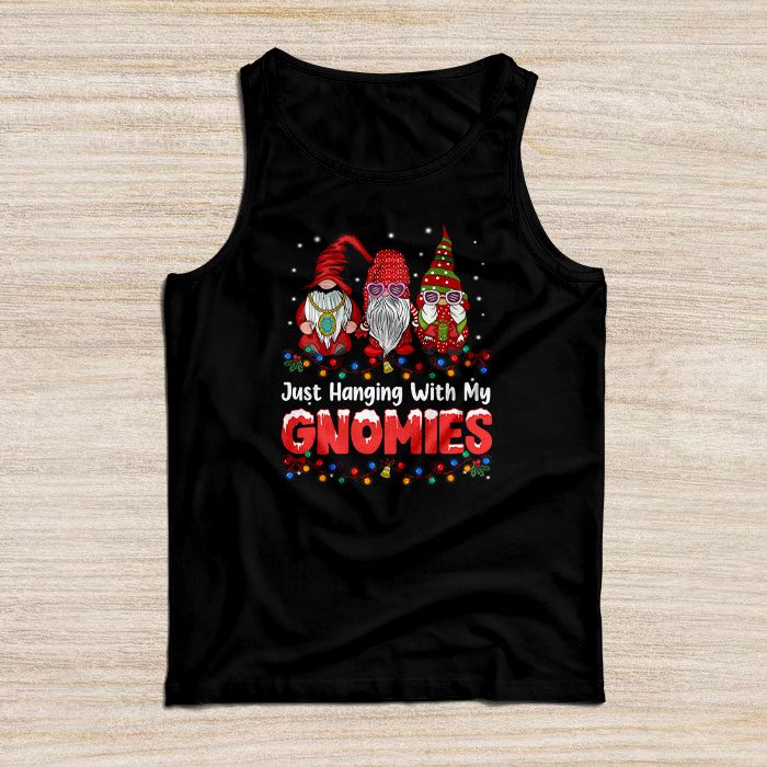 Just-Hanging-With-My-Gnomies-Pajama-Cute-Gnome-Christmas-Tank-Top Just Hanging With My Gnomies Pajama Cute Gnome Christmas Tank Top