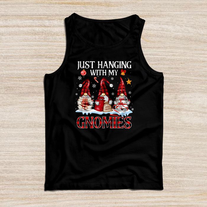 Just-Hanging-With-My-Gnomies-Pajama-Cute-Gnome-Christmas-Tank-Top Just Hanging With My Gnomies Pajama Cute Gnome Christmas Tank Top