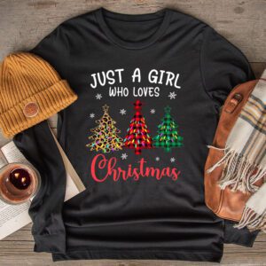 Just a Girl who Loves Christmas a Gift for XMAS Longsleeve Tee 2 4