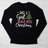 Just a Girl who Loves Christmas a Gift for XMAS Longsleeve Tee