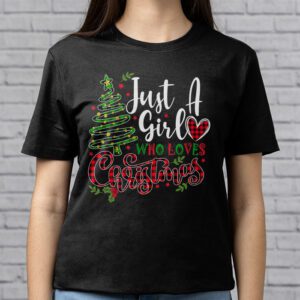 Just a Girl who Loves Christmas a Gift for XMAS T Shirt 2 3