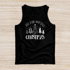Just a Girl who Loves Christmas a Gift for XMAS Tank Top