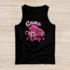 Leopard Game Day Pink American Football Tackle Breast Cancer Tank Top