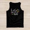 Let's Get Lit Drinking Santa Hat Christmas Lights Funny Tank Top