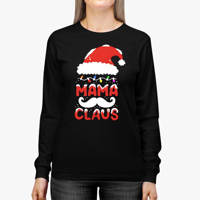 MAMA-Claus-Shirt-Christmas-Lights-Pajama-Family-Matching-Longsleeve-Tee-2 MAMA Claus Shirt Christmas Lights Pajama Family Matching Longsleeve Tee 2