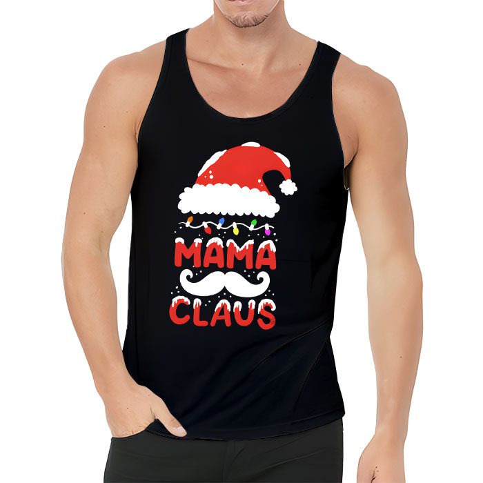 MAMA-Claus-Shirt-Christmas-Lights-Pajama-Family-Matching-Tank-Top-3 MAMA Claus Shirt Christmas Lights Pajama Family Matching Tank Top 3