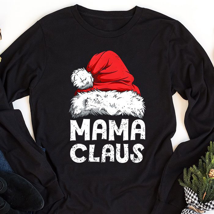 Mama-Claus-Shirt-Christmas-Lights-Pajama-Family-Matching-Longsleeve-Tee-1 Mama Claus Shirt Christmas Lights Pajama Family Matching Longsleeve Tee 1 4