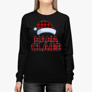 Mama Claus Shirt Christmas Lights Pajama Family Matching Longsleeve Tee 2 2