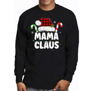 Mama Claus Shirt Christmas Lights Pajama Family Matching Longsleeve Tee 3 1