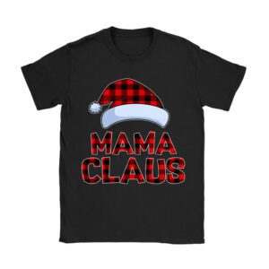 Mama Claus Shirt Christmas Lights Pajama Family Matching T-Shirt