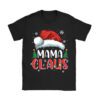 Mama Claus Shirt Christmas Lights Pajama Family Matching T-Shirt
