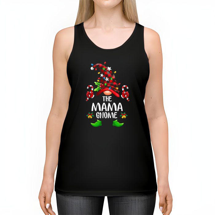 Mama-Gnome-Buffalo-Plaid-Matching-Family-Christmas-Pajama-Tank-Top-2 Mama Gnome Buffalo Plaid Matching Family Christmas Pajama Tank Top 2