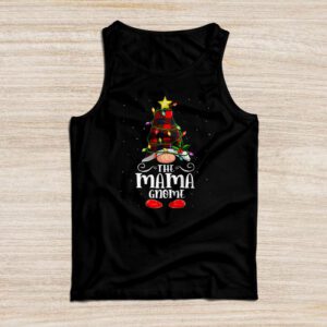 Mama Gnome Buffalo Plaid Matching Family Christmas Pajama Tank Top