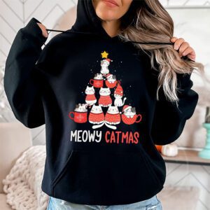 Meowy Catmas Cat Christmas Tree Xmas Girls Boys Funny Santa Hoodie 1 Meowy Catmas Cat Christmas Tree Xmas Girls Boys Funny Santa Hoodie 1 1