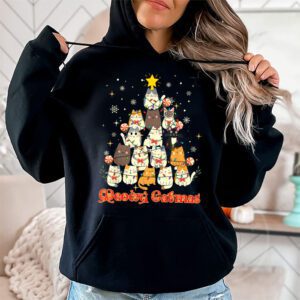 Meowy Catmas Cat Christmas Tree Xmas Girls Boys Funny Santa Hoodie 1 Meowy Catmas Cat Christmas Tree Xmas Girls Boys Funny Santa Hoodie 1 2