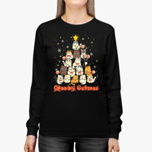 Meowy Catmas Cat Christmas Tree Xmas Girls Boys Funny Santa Longsleeve Tee 2 Meowy Catmas Cat Christmas Tree Xmas Girls Boys Funny Santa Longsleeve Tee 2 2