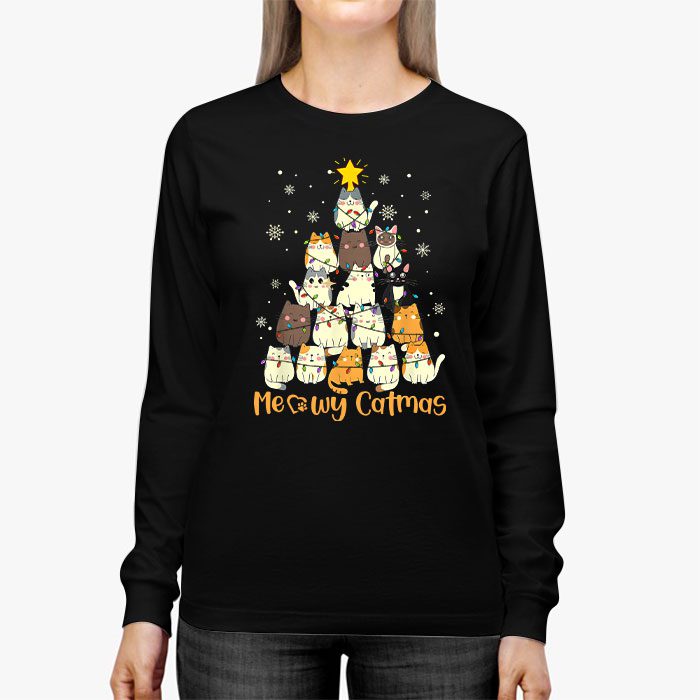 Meowy-Catmas-Cat-Christmas-Tree-Xmas-Girls-Boys-Funny-Santa-Longsleeve-Tee-2 Meowy Catmas Cat Christmas Tree Xmas Girls Boys Funny Santa Longsleeve Tee 2 3
