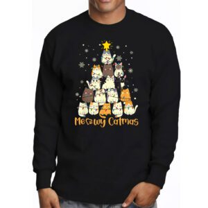 Meowy Catmas Cat Christmas Tree Xmas Girls Boys Funny Santa Longsleeve Tee 3 Meowy Catmas Cat Christmas Tree Xmas Girls Boys Funny Santa Longsleeve Tee 3 3