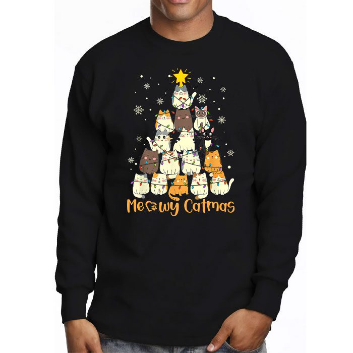 Meowy-Catmas-Cat-Christmas-Tree-Xmas-Girls-Boys-Funny-Santa-Longsleeve-Tee-3 Meowy Catmas Cat Christmas Tree Xmas Girls Boys Funny Santa Longsleeve Tee 3 3