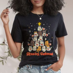 Meowy Catmas Cat Christmas Tree Xmas Girls Boys Funny Santa T-Shirt 1 Meowy Catmas Cat Christmas Tree Xmas Girls Boys Funny Santa T Shirt 1 2
