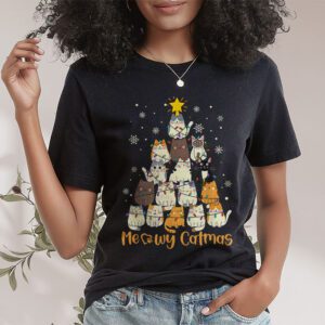 Meowy Catmas Cat Christmas Tree Xmas Girls Boys Funny Santa T-Shirt 1 Meowy Catmas Cat Christmas Tree Xmas Girls Boys Funny Santa T Shirt 1 3