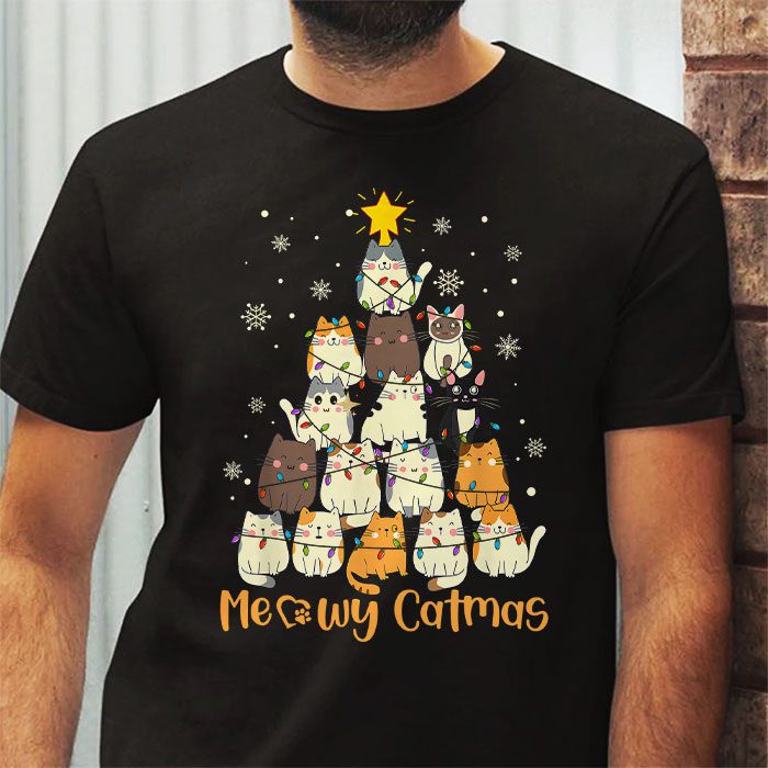 Meowy-Catmas-Cat-Christmas-Tree-Xmas-Girls-Boys-Funny-Santa-T-Shirt-2 Meowy Catmas Cat Christmas Tree Xmas Girls Boys Funny Santa T Shirt 2 3