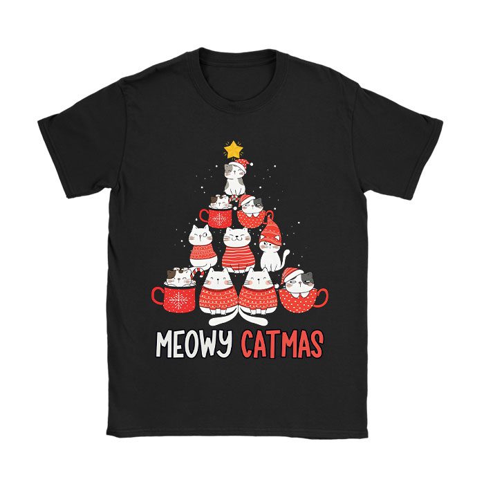 Meowy-Catmas-Cat-Christmas-Tree-Xmas-Girls-Boys-Funny-Santa-T-Shirt Meowy Catmas Cat Christmas Tree Xmas Girls Boys Funny Santa T-Shirt