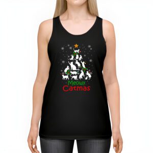 Meowy Catmas Cat Christmas Tree Xmas Girls Boys Funny Santa Tank Top 2 Meowy Catmas Cat Christmas Tree Xmas Girls Boys Funny Santa Tank Top 2