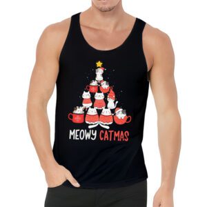 Meowy Catmas Cat Christmas Tree Xmas Girls Boys Funny Santa Tank Top 3 Meowy Catmas Cat Christmas Tree Xmas Girls Boys Funny Santa Tank Top 3 1