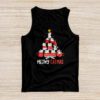Meowy Catmas Cat Christmas Tree Xmas Girls Boys Funny Santa Tank Top