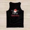 Merry Christmas Buffalo Plaid Red Santa Hat Xmas Pajamas Tank Top