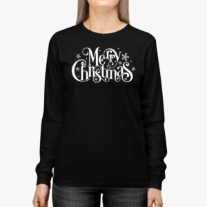 Merry Christmas Family Matching Outfits Xmas Men Women Kids Longsleeve Tee 2 1