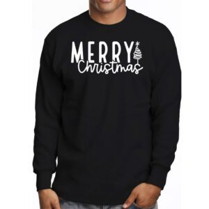 Merry Christmas Family Matching Outfits Xmas Men Women Kids Longsleeve Tee 3 5