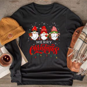 Merry Christmas Gnome Family Christmas Shirts for Women Men Longsleeve Tee