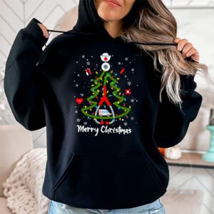 Merry Christmas Nurse Xmas Scrub Top Women Stethoscope Hoodie 1 2