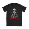 Merry Christmas Nurse Xmas Scrub Top Women Stethoscope T-Shirt
