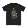 Merry Christmas Nurse Xmas Scrub Top Women Stethoscope T-Shirt