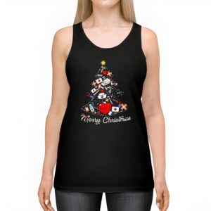 Merry Christmas Nurse Xmas Scrub Top Women Stethoscope Tank Top 2