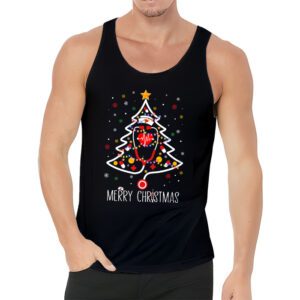 Merry Christmas Nurse Xmas Scrub Top Women Stethoscope Tank Top 3 4