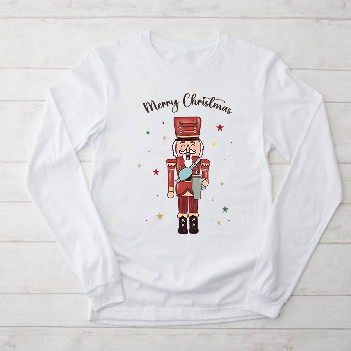 Merry-Christmas-Nutcracker-Ballet-Festive-Longsleeve-Tee Merry Christmas - Nutcracker Ballet Festive Longsleeve Tee