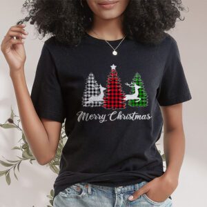 Merry Christmas Tree Xmas Buffalo Plaid Red White Green T Shirt 1 2