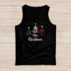 Merry Christmas Tree Xmas Buffalo Plaid Red White Green Tank Top